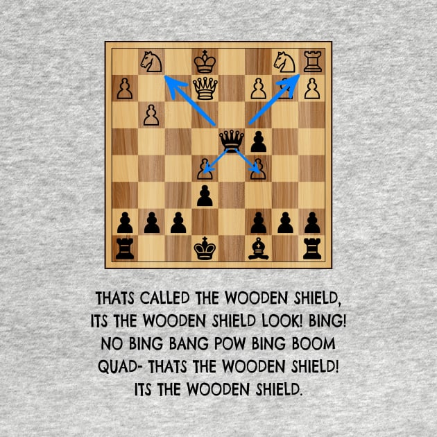 xQc Wooden Shield Chess Meme by PH-Design